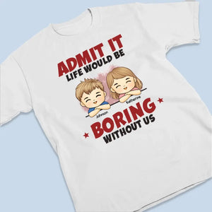 Nous sommes votre bonheur - T-shirt, sweat à capuche et sweat-shirt unisexe personnalisé pour la famille - Cadeau pour les membres de la famille