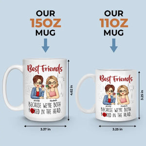 Le bonheur nous va bien - Mug personnalisé Bestie - Cadeau pour meilleures amies, meilleures amies, sœurs