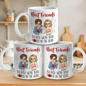 Le bonheur nous va bien - Mug personnalisé Bestie - Cadeau pour meilleures amies, meilleures amies, sœurs