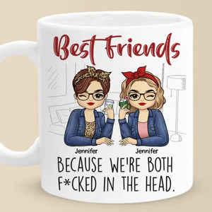 Le bonheur nous va bien - Mug personnalisé Bestie - Cadeau pour meilleures amies, meilleures amies, sœurs