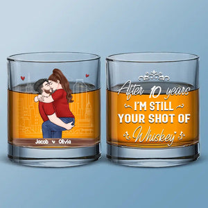 Votre verre de whisky vous aime - Verre à whisky personnalisé pour couple - Cadeau pour mari et femme, anniversaire