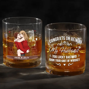 Votre verre de whisky vous aime - Verre à whisky personnalisé pour couple - Cadeau pour mari et femme, anniversaire