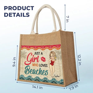 Vacances d'été - Sacs fourre-tout personnalisés pour meilleures amies, sacs fourre-tout en jute, sacs de plage - Cadeau pour meilleures amies, meilleures amies, sœurs