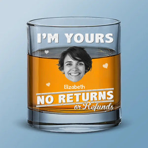 Verre à whisky personnalisé avec photo (pas de retour autorisé) - Cadeau pour couple, anniversaire