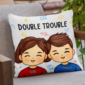 Fauteur de troubles professionnel - Oreiller personnalisé pour la famille - Cadeau pour les membres de la famille
