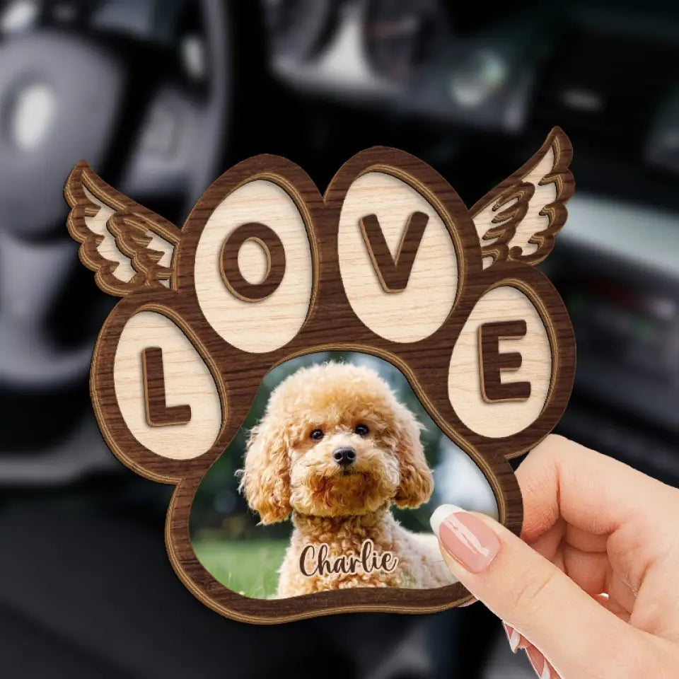 Photo personnalisée « Au-dessus du pont arc-en-ciel », leur essence demeure - Clip de pare-soleil de voiture personnalisé commémoratif - Cadeau de condoléances pour les propriétaires et les amoureux des animaux