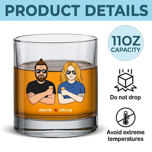 Je suis toujours ton verre de whisky - Verre à whisky personnalisé pour couple - Cadeau pour mari et femme, anniversaire