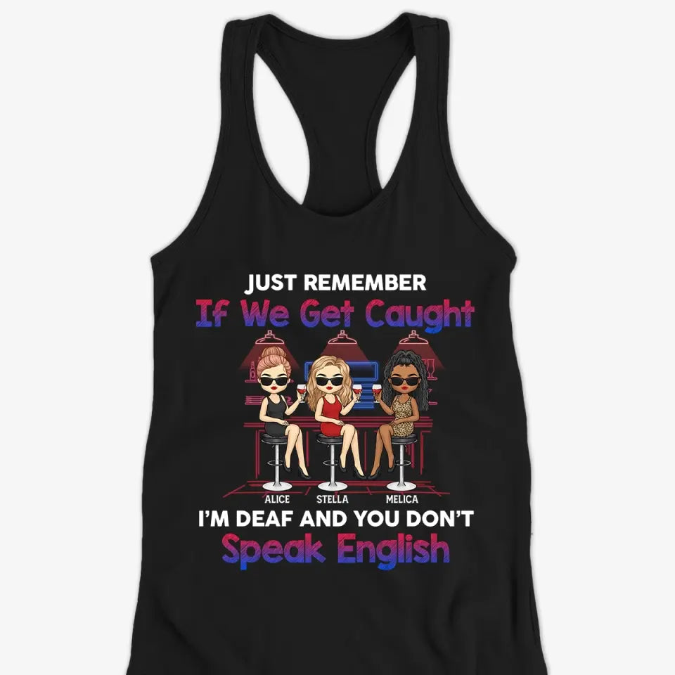 Quand nous sommes ensemble, qui savait ? Débardeur dos nageur personnalisé, t-shirt, cadeau pour meilleures amies, meilleures amies, sœurs
