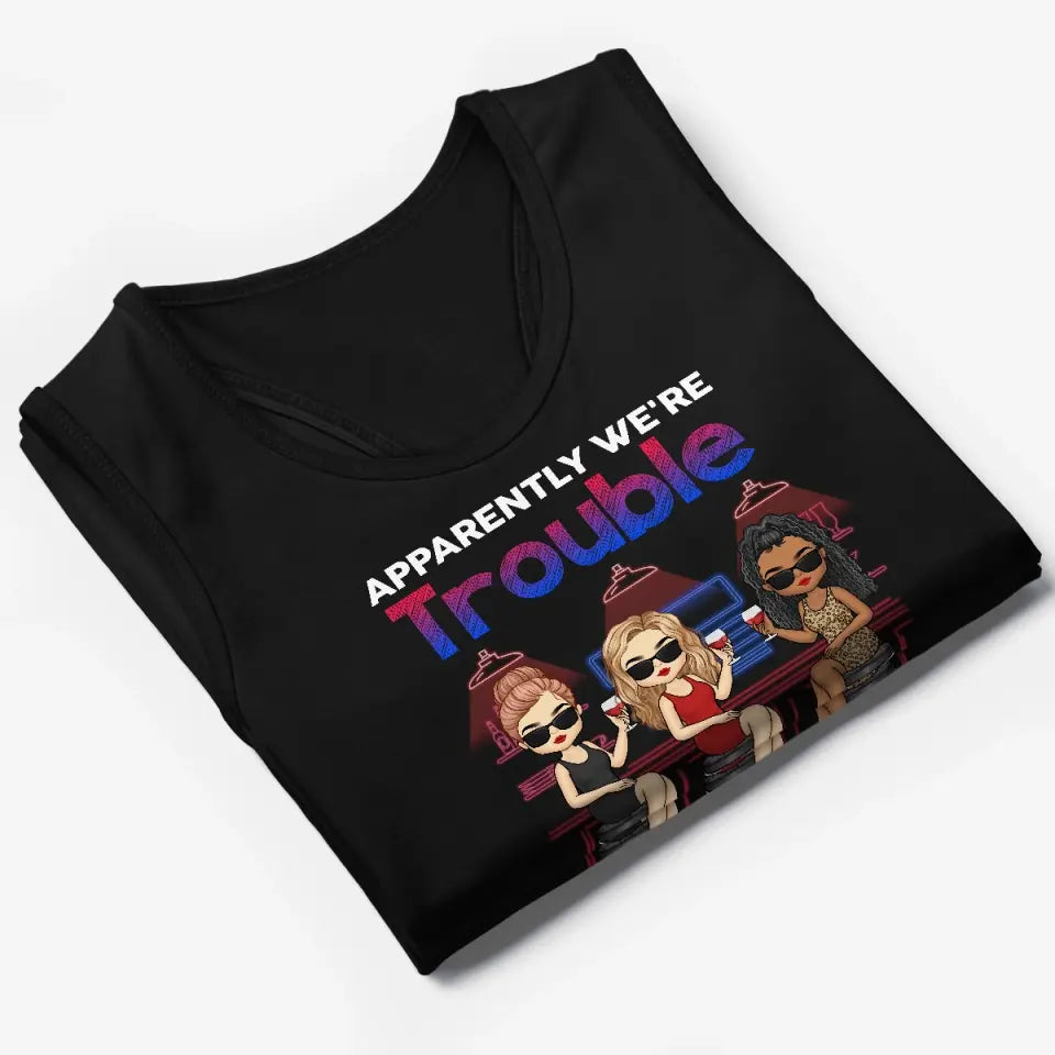 Quand nous sommes ensemble, qui savait ? Débardeur dos nageur personnalisé, t-shirt, cadeau pour meilleures amies, meilleures amies, sœurs