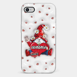L'amour d'une mère est sans limites - Coque de téléphone transparente personnalisée avec effet gonflé en 3D - Cadeau pour maman et grand-mère