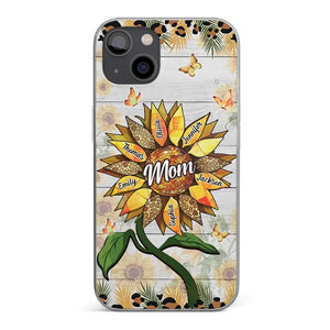 À la femme merveilleuse - Coque de téléphone transparente personnalisée pour la famille - Cadeau pour maman, grand-mère