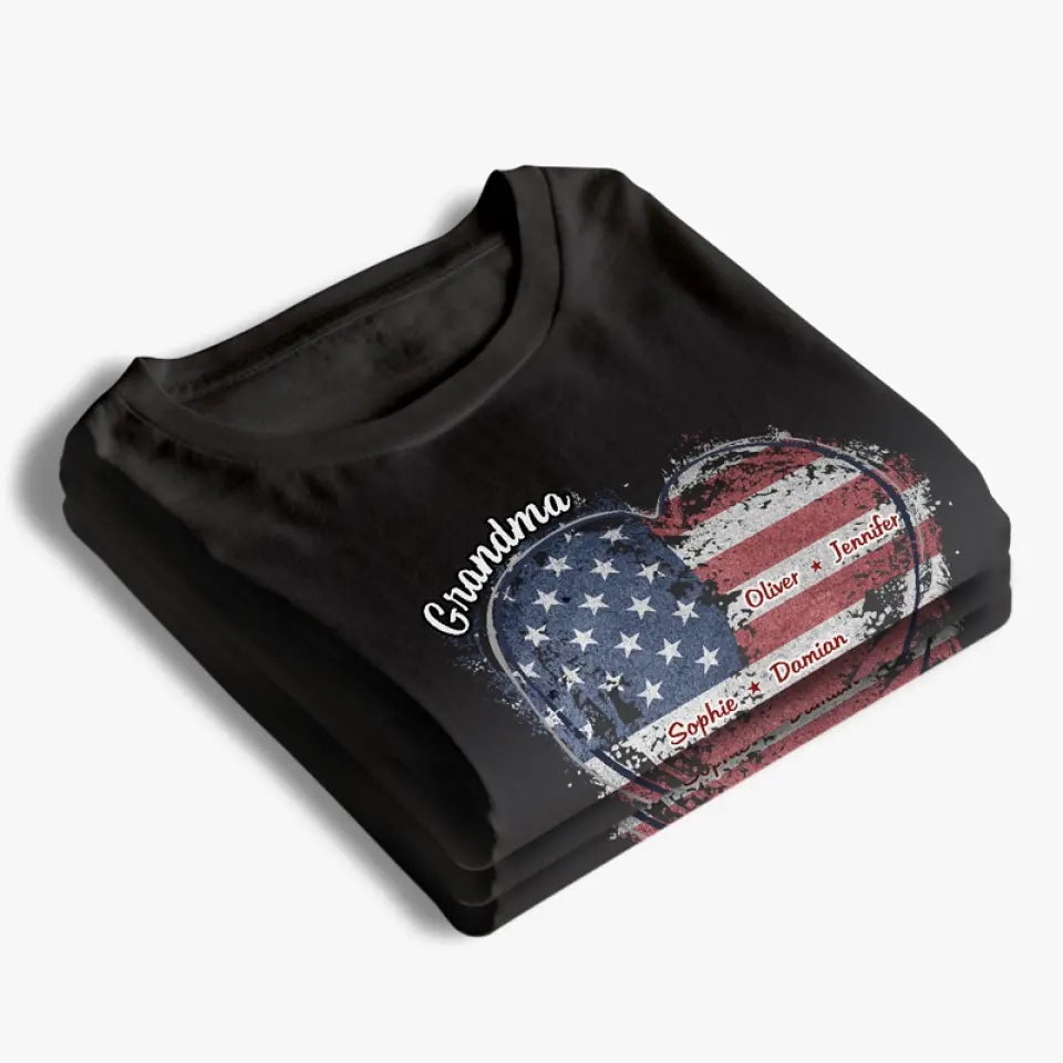 Il faut un grand cœur pour tenir nos petites mains - T-shirt unisexe personnalisé, sweat à capuche, sweat-shirt - Cadeau pour maman, grand-mère