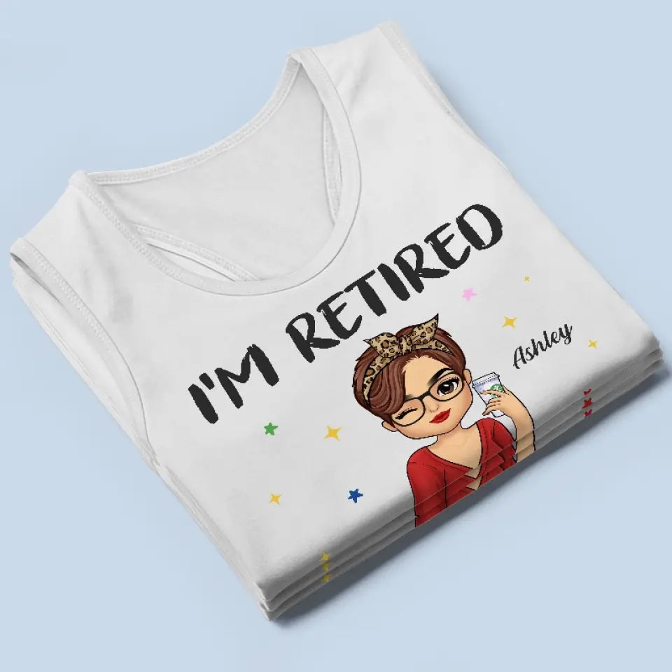 Ma retraite commence aujourd'hui - Débardeur dos nageur personnalisé - Appréciation, cadeau de retraite pour collègues, amis de travail, collègues