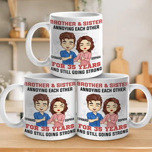 Mes frères et sœurs sont mes meilleurs amis - Mug personnalisé pour la famille - Cadeau pour frères et sœurs