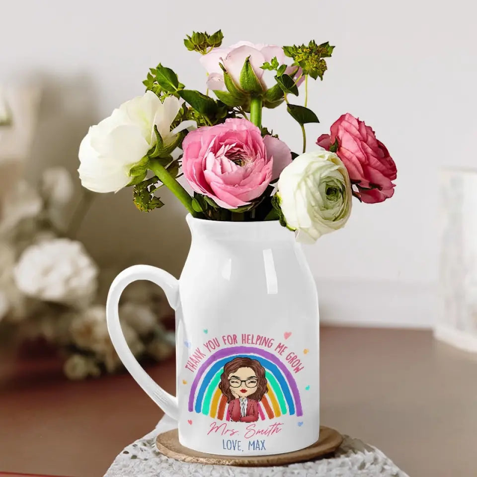 Tu es mon meilleur professeur - Vase à fleurs personnalisé pour décoration d'intérieur - Cadeau pour professeur