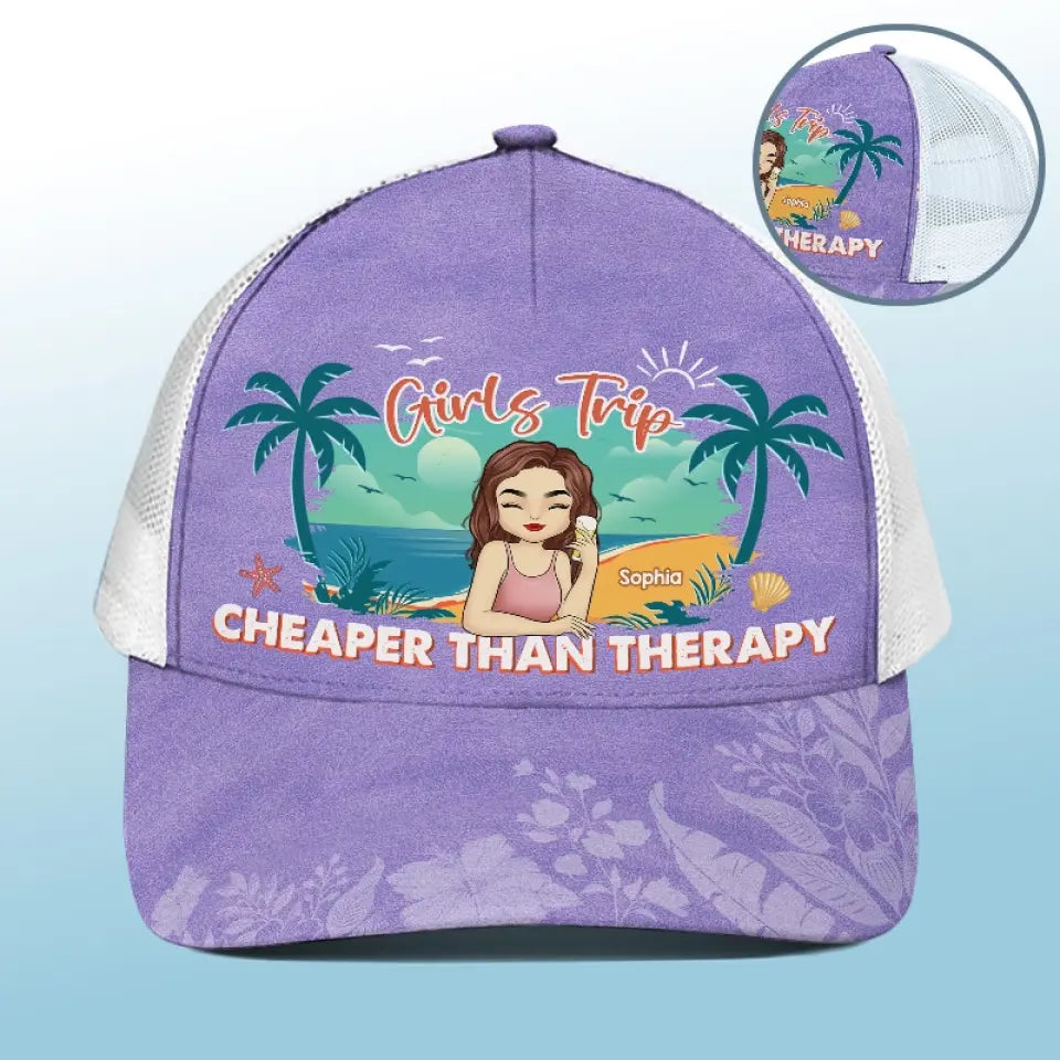 Ce petit soleil de plage - Casquette de baseball personnalisée avec dos en maille, casquette de camionneur de baseball - Cadeau de vacances d'été pour meilleures amies, meilleures amies, sœurs