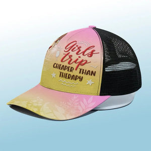 Ne vous inquiétez pas, soyez heureux à la plage ! Casquette de baseball personnalisée avec dos en maille, casquette de camionneur de baseball ! Cadeau de vacances d'été pour meilleures amies, meilleures amies, sœurs