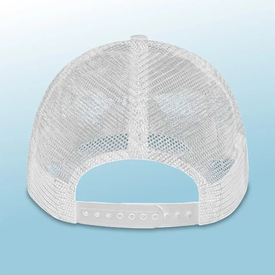 La vie est une plage et nous profitons simplement des vagues - Casquette de baseball personnalisée à dos en maille, casquette de camionneur de baseball - Cadeau de vacances d'été pour meilleures amies, meilleures amies, sœurs