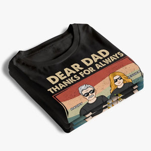 Les femmes confiantes sont élevées par des pères aimants - T-shirt, sweat à capuche et sweat-shirt unisexe personnalisé pour la famille - Cadeau pour papa
