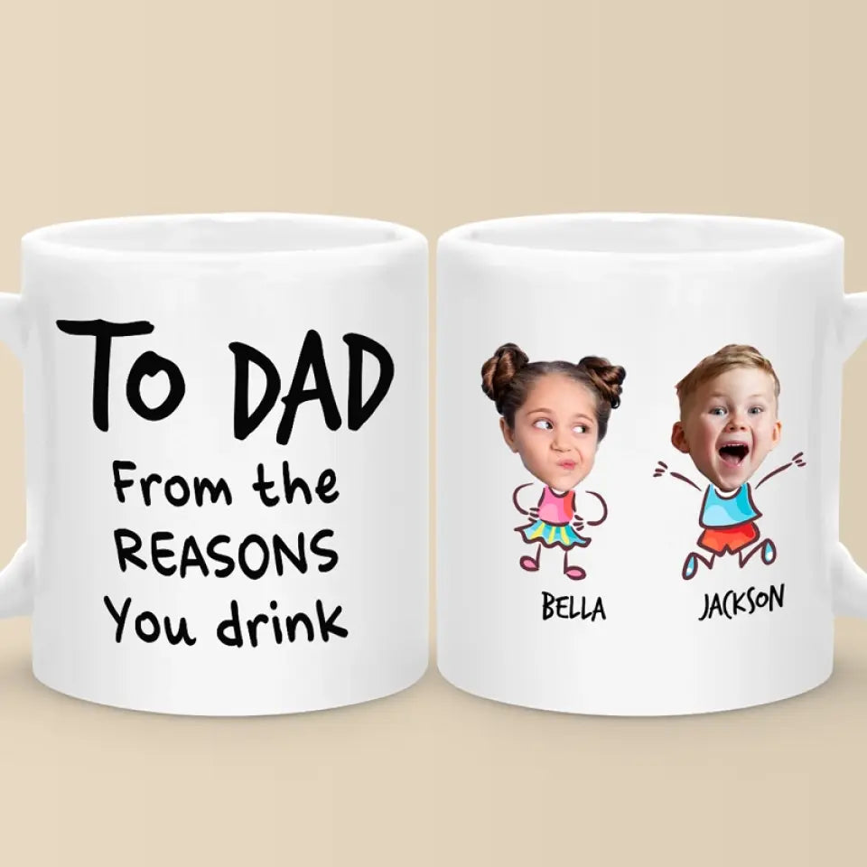Photo personnalisée « Nous sommes géniaux » - Tasse personnalisée familiale - Cadeau pour maman, grand-mère, papa, grand-père