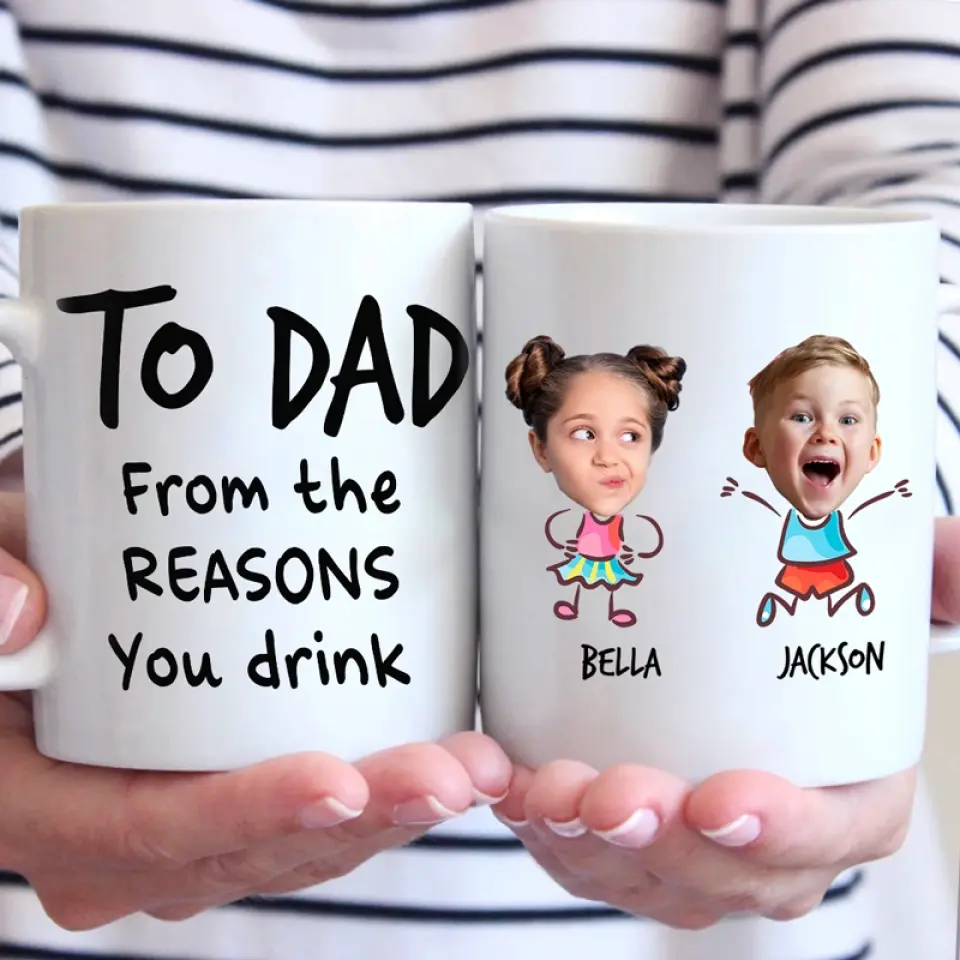 Photo personnalisée « Nous sommes géniaux » - Tasse personnalisée familiale - Cadeau pour maman, grand-mère, papa, grand-père