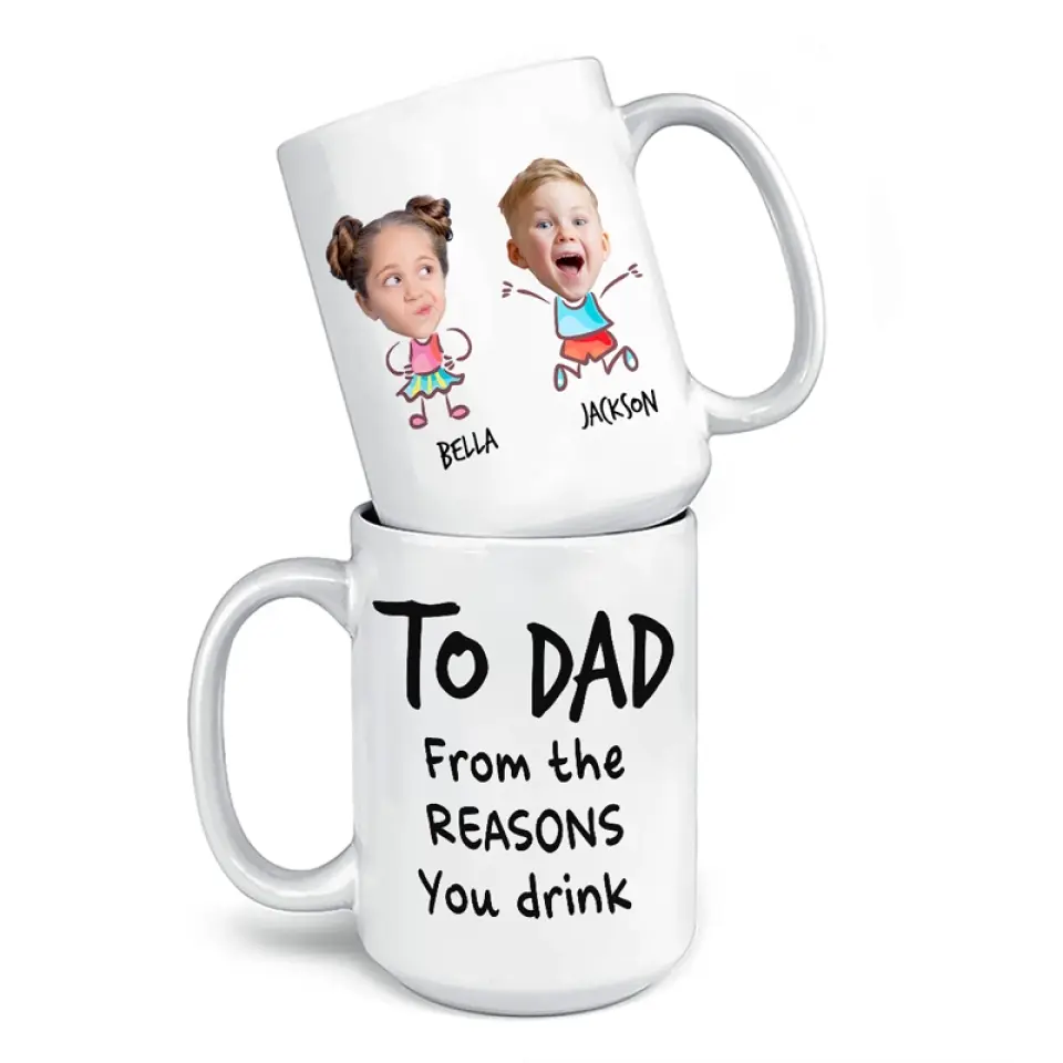 Photo personnalisée « Nous sommes géniaux » - Tasse personnalisée familiale - Cadeau pour maman, grand-mère, papa, grand-père
