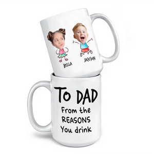 Photo personnalisée « Nous sommes géniaux » - Tasse personnalisée familiale - Cadeau pour maman, grand-mère, papa, grand-père