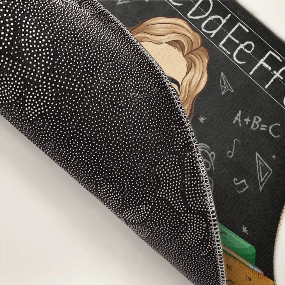 Bienvenue dans sa classe - Tapis décoratif personnalisé pour la maison - Cadeau pour enseignant