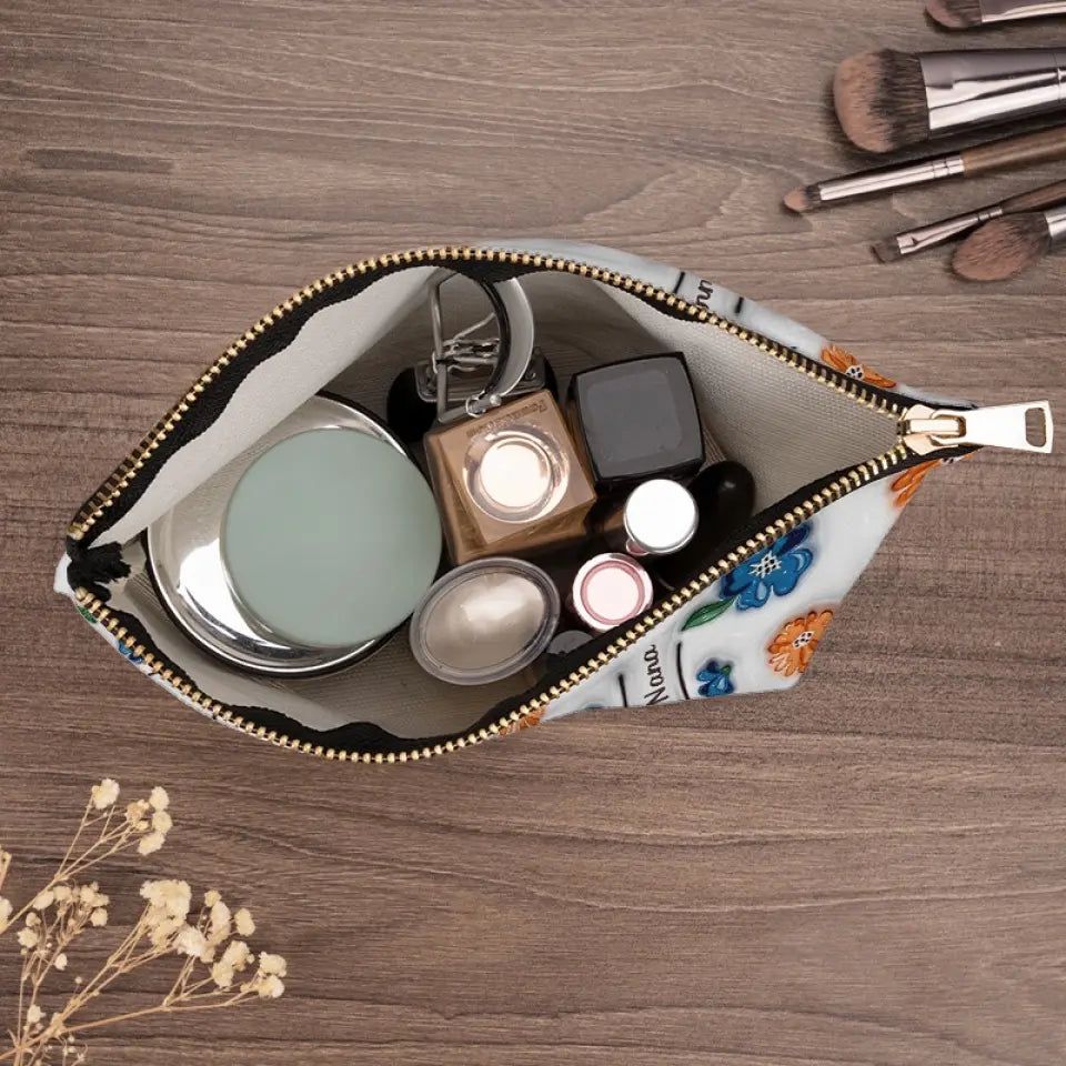 Nous t'aimons plus que tu ne le sauras jamais - Trousse de maquillage personnalisée pour la famille - Cadeau pour maman, grand-mère