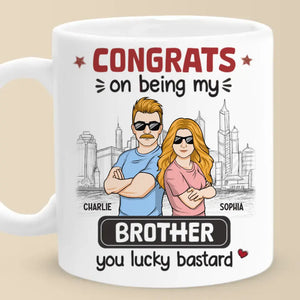 Être mon frère est vraiment le seul cadeau dont vous avez besoin - Tasse personnalisée familiale - Cadeau pour les membres de la famille, les frères et sœurs