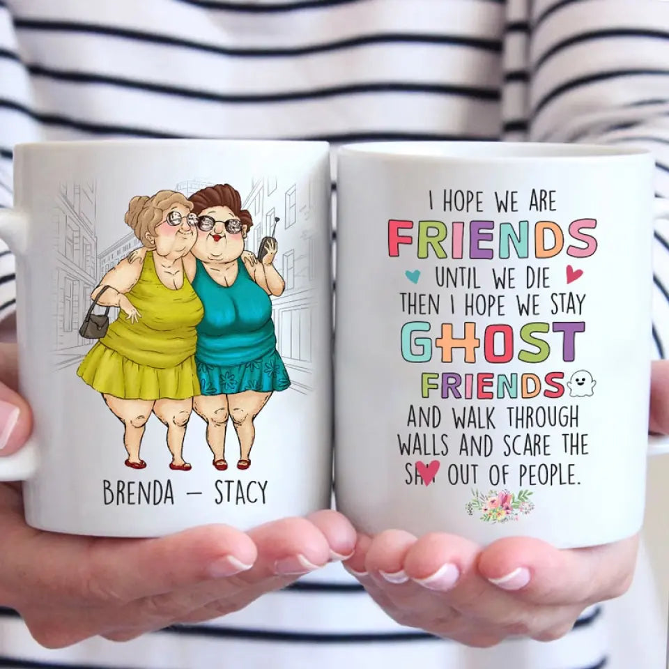 Tasse personnalisée « Amis pour la vie et au-delà » – Cadeau pour les meilleures amies, les meilleures amies et les sœurs