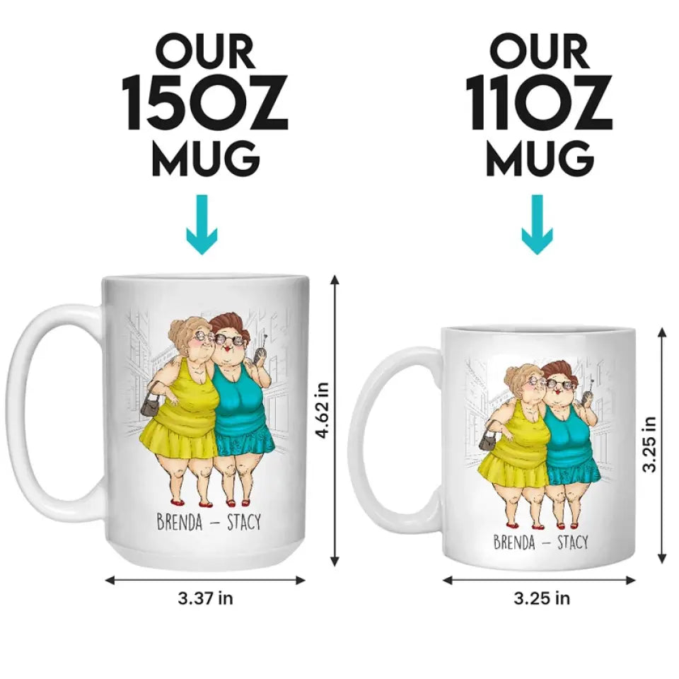 Tasse personnalisée « Amis pour la vie et au-delà » – Cadeau pour les meilleures amies, les meilleures amies et les sœurs