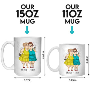 Tasse personnalisée « Amis pour la vie et au-delà » – Cadeau pour les meilleures amies, les meilleures amies et les sœurs