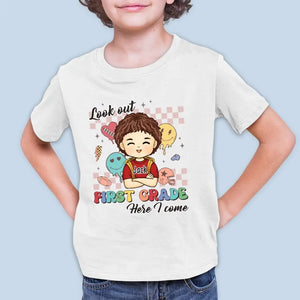 Attention ! J'arrive en CE2 - T-shirt enfant personnalisé - Cadeau de rentrée scolaire pour enfant