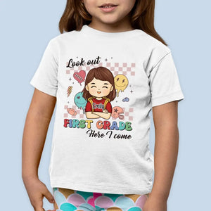 Attention ! J'arrive en CE2 - T-shirt enfant personnalisé - Cadeau de rentrée scolaire pour enfant