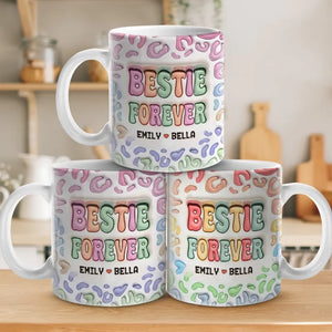 Chère meilleure amie, personne ne pourra jamais te remplacer - Mug personnalisé à effet gonflé 3D imprimé - Cadeau pour meilleures amies, meilleures amies, sœurs
