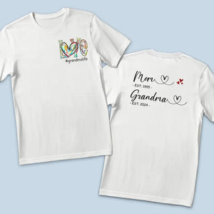 T-shirt unisexe personnalisé « Maman, grand-mère » - Cadeau pour maman et grand-mère