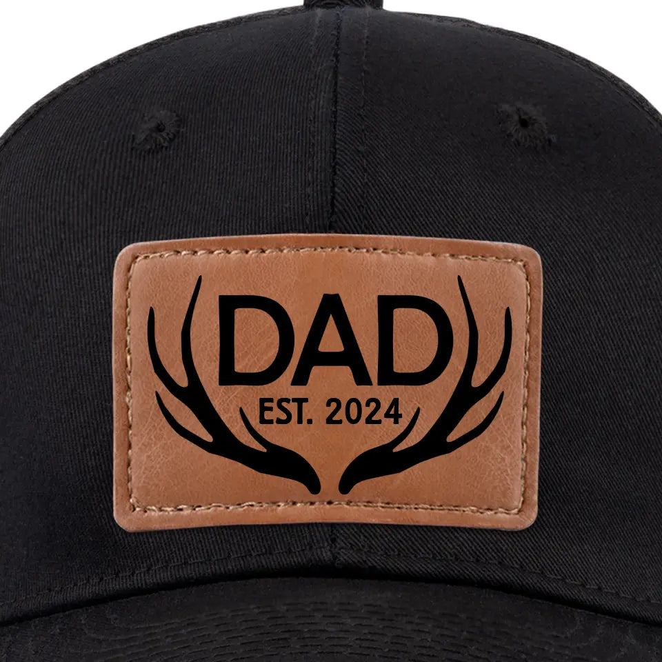 Papa, tu as toujours été mon héros - Chapeau personnalisé en cuir avec patch - Cadeau pour papa, grand-père