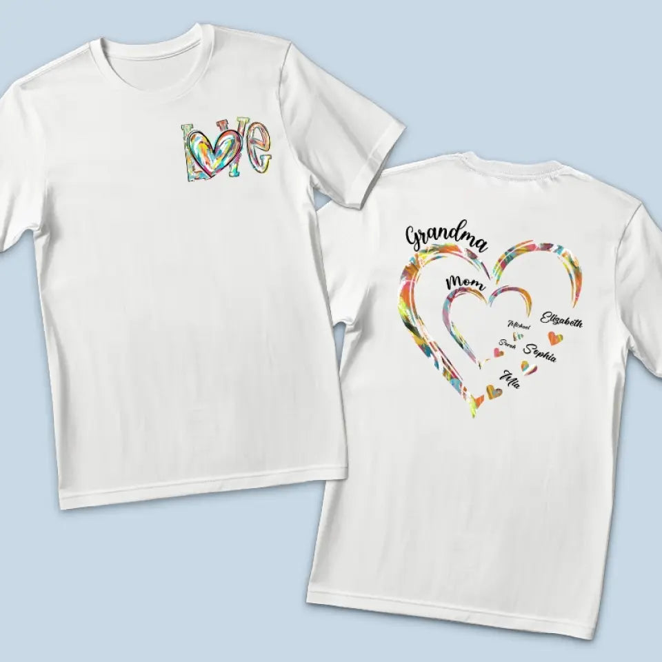 La maternité est un cadeau glorieux - T-shirt unisexe personnalisé imprimé recto verso - Cadeau pour maman et grand-mère