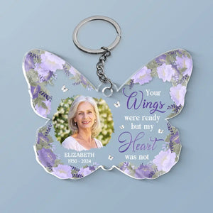 Porte-clés photo personnalisé en acrylique - Souvenirs précieux - Cadeau de condoléances pour les membres de la famille