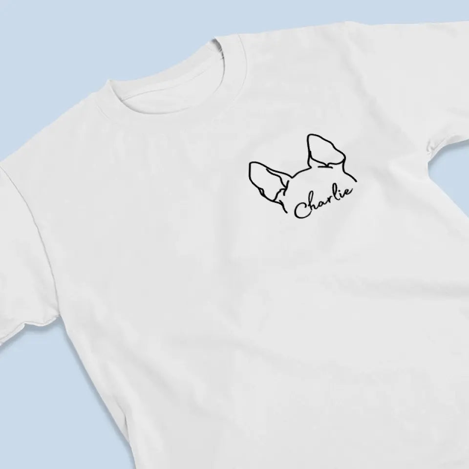 Juste une fille qui aime les animaux - T-shirt unisexe personnalisé imprimé devant et derrière pour chien et chat - Cadeau pour les propriétaires et les amoureux des animaux
