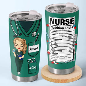 Les infirmières sont au cœur des soins de santé - Gobelet personnalisé pour infirmière - Cadeau d'appréciation, de remerciement, de vie d'infirmière