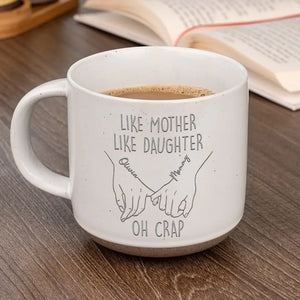 Telle mère, telle fille - Tasse en céramique personnalisée pour la famille - Cadeau pour maman, grand-mère