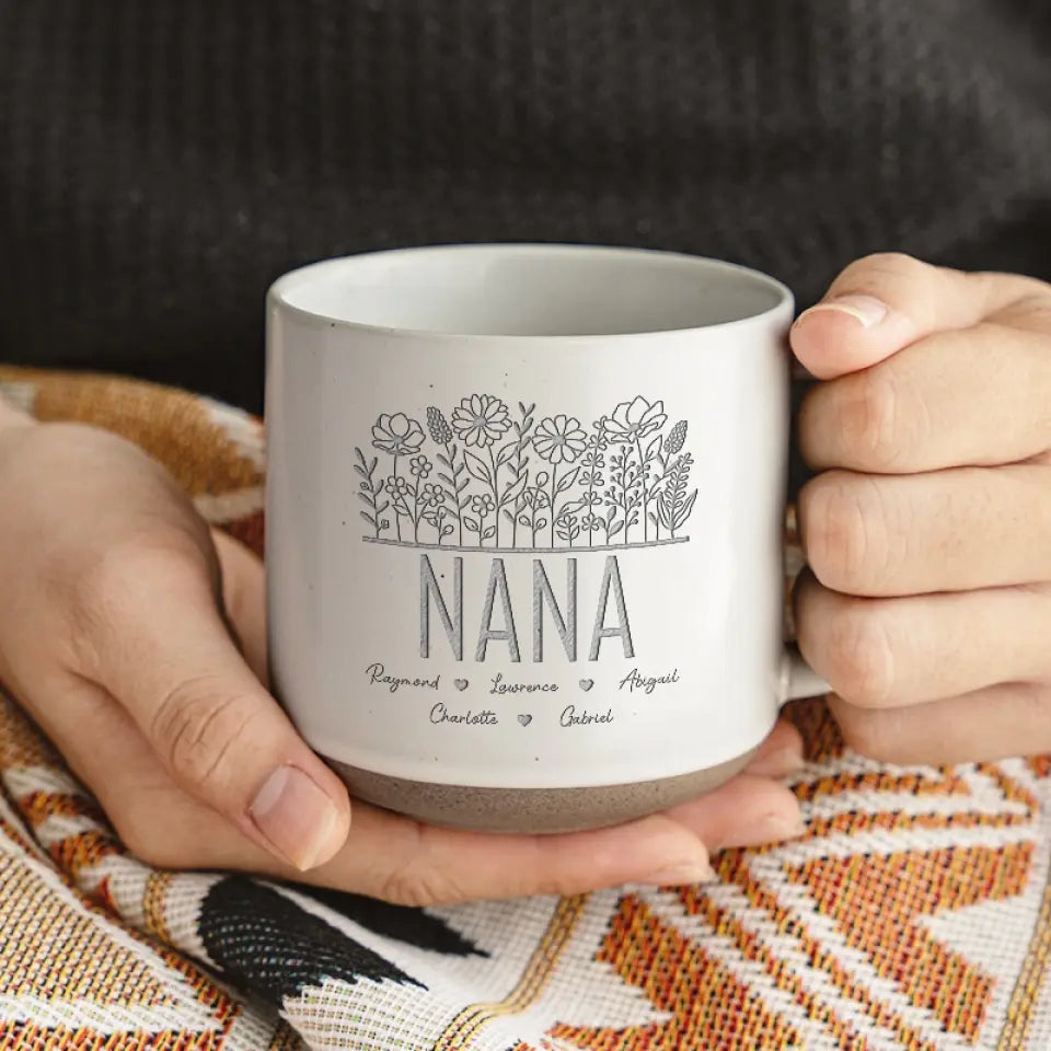 Tu es mon soleil, grand-mère - Tasse en poterie personnalisée pour la famille - Cadeau pour maman, grand-mère
