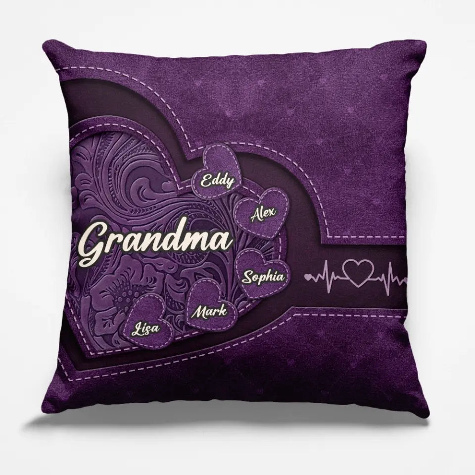 Les grands-mères sont des mamans avec beaucoup de pratique - Coussin personnalisé pour la famille - Cadeau pour maman, grand-mère