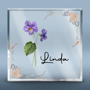 Fleurissez où vous êtes planté - Plaque acrylique carrée personnalisée pour meilleure amie - Cadeau de mariage, cadeau de demoiselle d'honneur pour meilleures amies, meilleures amies, sœurs