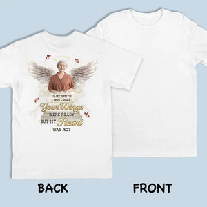 Photo personnalisée « Toujours dans mon cœur » – T-shirt unisexe personnalisé, sweat à capuche, sweat-shirt – Cadeau de condoléances pour les membres de la famille