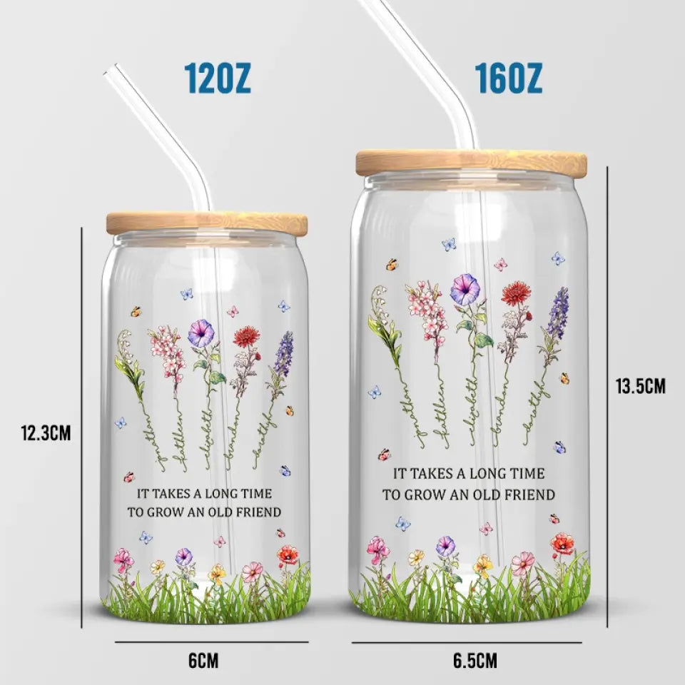 Je te choisirais - Tasse en verre personnalisée pour meilleure amie, tasse à café glacé - Cadeau pour meilleures amies, meilleures amies, sœurs