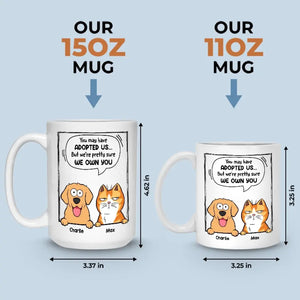 Le meilleur thérapeute a de la fourrure et quatre pattes - Mug personnalisé pour chien et chat - Cadeau pour propriétaires et amoureux des animaux