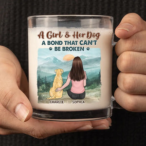 Le lien indéfectible entre les animaux et leurs propriétaires - Mug en verre personnalisé pour chien - Cadeau pour les propriétaires et les amoureux des animaux